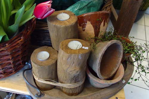 Teelichthalter aus Schwemmholz Teelichthalter aus Schwemmholz